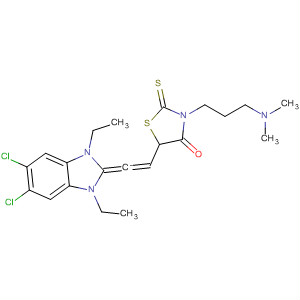 4-Thiazolidinone,5-[(5,6-dichloro-1,3-diethyl-1,3-dihydro-2H-benzimidazol-2-ylidene)ethylidene]-3-[3-(dimethylamino)propyl]-2-thioxo-