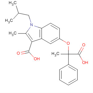1H-Indole-3-carboxylic acid,5-(1-carboxy-1-phenylethoxy)-2-methyl-1-(2-methylpropyl)-