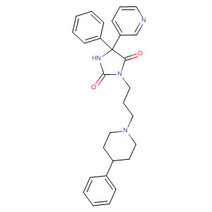 2,4-Imidazolidinedione,5-phenyl-3-[3-(4-phenyl-1-piperidinyl)propyl]-5-(3-pyridinyl)-
