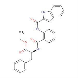 Phenylalanine, N-[2-[(1H-indol-2-ylcarbonyl)amino]benzoyl]-, ethyl ester