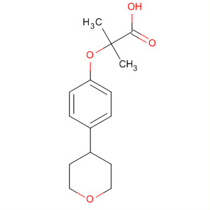 Propanoic acid, 2-methyl-2-[4-(tetrahydro-2H-pyran-4-yl)phenoxy]-