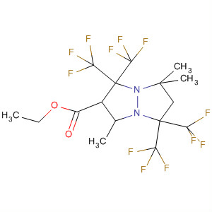 1H,5H-Pyrazolo[1,2-a]pyrazole-2-carboxylic acid,tetrahydro-3,7,7-trimethyl-1,1,5,5-tetrakis(trifluoromethyl)-, ethyl ester