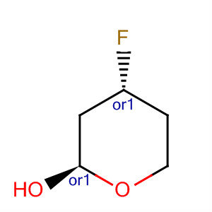 2H-Pyran-2-ol, 4-fluorotetrahydro-, trans-