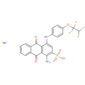 2-Anthracenesulfonic acid,1-amino-9,10-dihydro-9,10-dioxo-4-[[4-(1,1,2,2-tetrafluoroethoxy)phenyl]amino]-, monosodium salt