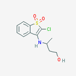 3-[(2-chloro-1,1-dioxido-1-benzothiophen-3-yl)amino]butan-1-ol