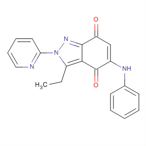 2H-Indazole-4,7-dione, 3-ethyl-5-(phenylamino)-2-(2-pyridinyl)-