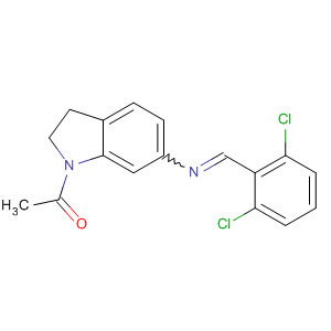 1H-Indol-6-amine,1-acetyl-N-[(2,6-dichlorophenyl)methylene]-2,3-dihydro-