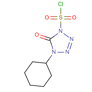 1H-Tetrazole-1-sulfonyl chloride, 4-cyclohexyl-4,5-dihydro-5-oxo-
