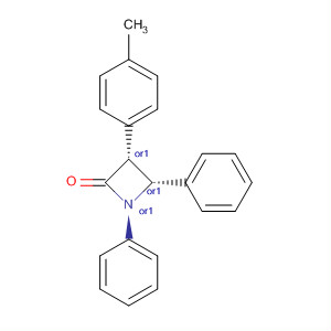 2-Azetidinone, 3-(4-methylphenyl)-1,4-diphenyl-, trans-