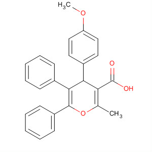 4H-Pyran-3-carboxylic acid,4-(4-methoxyphenyl)-2-methyl-5,6-diphenyl-