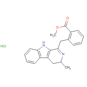 Benzoic acid,2-[(4,9-dihydro-3-methyl-3H-pyrido[3,4-b]indol-1-yl)methyl]-, methylester, hydrochloride