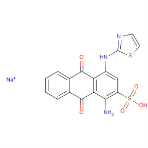 2-Anthracenesulfonic acid,1-amino-9,10-dihydro-9,10-dioxo-4-(2-thiazolylamino)-, monosodiumsalt