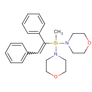 Morpholine, 4,4'-[(1,2-diphenylethenyl)methylsilylene]bis-