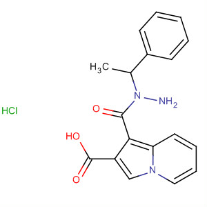 2-Indolizinecarboxylic acid, 2-(1-phenylethyl)hydrazide,monohydrochloride