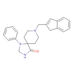 1,3,8-Triazaspiro[4.5]decan-4-one, 8-(1H-inden-2-ylmethyl)-1-phenyl-