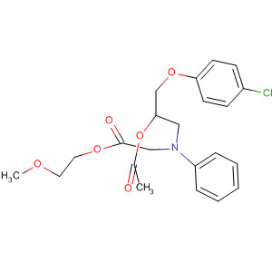 Glycine, N-[2-(acetyloxy)-3-(4-chlorophenoxy)propyl]-N-phenyl-,2-methoxyethyl ester