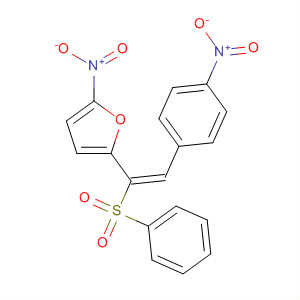 Furan, 2-nitro-5-[2-(4-nitrophenyl)-1-(phenylsulfonyl)ethenyl]-, (E)-