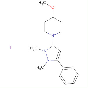 Piperidinium,1-(1,2-dihydro-1,2-dimethyl-5-phenyl-3H-pyrazol-3-ylidene)-4-methoxy-,iodide