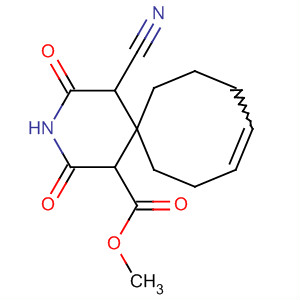 3-Azaspiro[5.7]tridec-9-ene-1-carboxylic acid, 5-cyano-2,4-dioxo-,methyl ester
