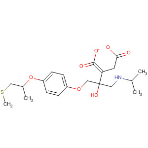 2-Propanol,1-[(1-methylethyl)amino]-3-[4-[1-methyl-2-(methylthio)ethoxy]phenoxy]-,(2E)-2-butenedioate (salt)