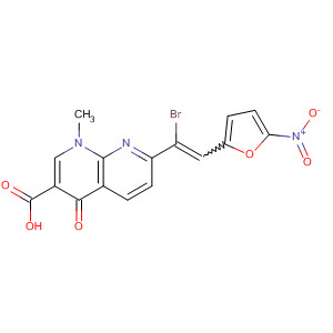 1,8-Naphthyridine-3-carboxylic acid,7-[1-bromo-2-(5-nitro-2-furanyl)ethenyl]-1,4-dihydro-1-methyl-4-oxo-