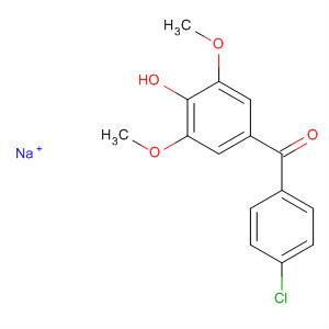 Methanone, (4-chlorophenyl)(4-hydroxy-3,5-dimethoxyphenyl)-, sodiumsalt