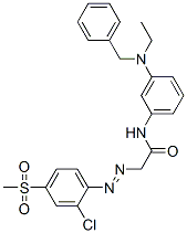 2-[[2-chloro-4-(methylsulphonyl)phenyl]azo]-N-[3-[ethyl(phenylmethyl)amino]phenyl]acetamide