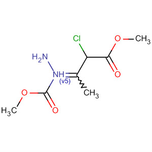 Hydrazinecarboxylic acid,(2-chloro-3-methoxy-1-methyl-3-oxopropylidene)-, methyl ester