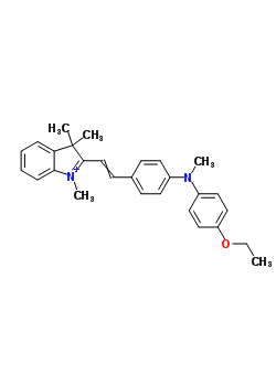 2-(2-{4-[(4-ethoxyphenyl)(methyl)amino]phenyl}ethenyl)-1,3,3-trimethyl-3H-indolium