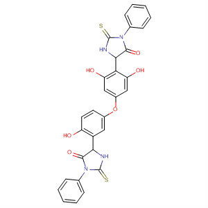 4-Imidazolidinone,5-[2,6-dihydroxy-4-[4-hydroxy-3-(5-oxo-1-phenyl-2-thioxo-4-imidazolidinyl)phenoxy]phenyl]-3-phenyl-2-thioxo-