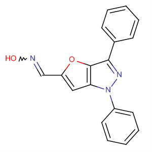 1H-Furo[3,2-c]pyrazole-5-carboxaldehyde, 1,3-diphenyl-, oxime