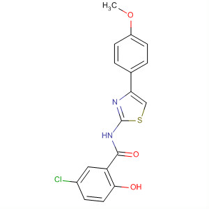 Benzamide, 5-chloro-2-hydroxy-N-[4-(4-methoxyphenyl)-2-thiazolyl]-