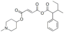 3-methyl-2-phenylvaleroyl 1-methyl-4-piperidyl fumarate