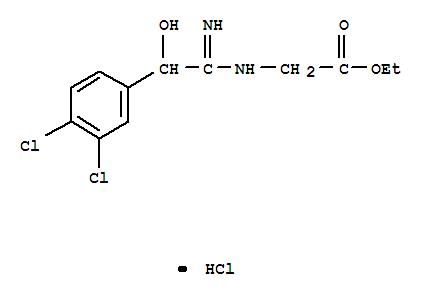 ethyl (Z)-N-[1-amino-2-(3,4-dichlorophenyl)-2-hydroxyethylidene]glycinate hydrochloride