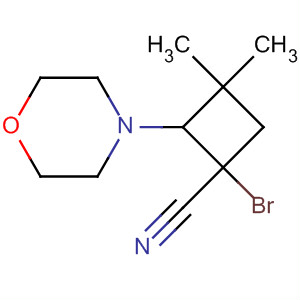 Cyclobutanecarbonitrile, 1-bromo-3,3-dimethyl-2-(4-morpholinyl)-