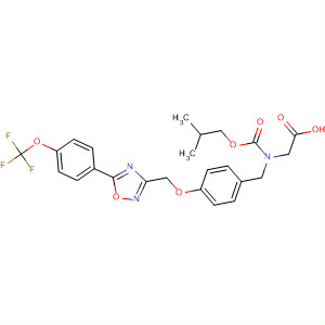 Glycine,N-[(2-methylpropoxy)carbonyl]-N-[[4-[[5-[4-(trifluoromethoxy)phenyl]-1,2,4-oxadiazol-3-yl]methoxy]phenyl]methyl]-