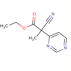 4-Pyrimidineacetic acid, a-cyano-2-methyl-, ethyl ester