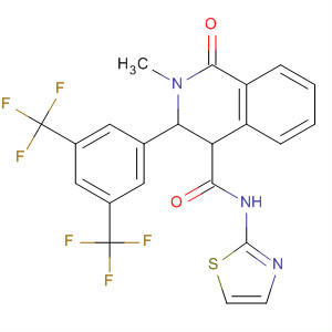 4-Isoquinolinecarboxamide,3-[3,5-bis(trifluoromethyl)phenyl]-1,2,3,4-tetrahydro-2-methyl-1-oxo-N-2-thiazolyl-