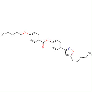 Benzoic acid, 4-(pentyloxy)-, 4-(4,5-dihydro-5-pentyl-3-isoxazolyl)phenylester