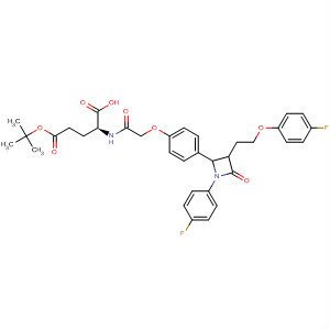 L-Glutamic acid,N-[[4-[3-[2-(4-fluorophenoxy)ethyl]-1-(4-fluorophenyl)-4-oxo-2-azetidinyl]phenoxy]acetyl]-, 1-(1,1-dimethylethyl) ester