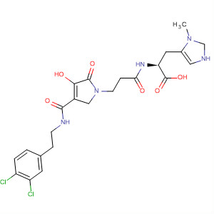 L-Histidine,N-[3-[4-[[[(3,4-dichlorophenyl)methyl]methylamino]carbonyl]-2,5-dihydro-3-hydroxy-2-oxo-1H-pyrrol-1-yl]-1-oxopropyl]-3-methyl-
