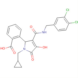 Benzoic acid,2-[1-(cyclopropylmethyl)-3-[[[(3,4-dichlorophenyl)methyl]amino]carbonyl]-2,5-dihydro-4-hydroxy-5-oxo-1H-pyrrol-2-yl]-