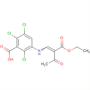 Benzoic acid,2,3,6-trichloro-5-[[2-(ethoxycarbonyl)-3-oxo-1-butenyl]amino]-