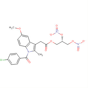 1H-Indole-3-acetic acid, 1-(4-chlorobenzoyl)-5-methoxy-2-methyl-,(2S)-2,3-bis(nitrooxy)propyl ester
