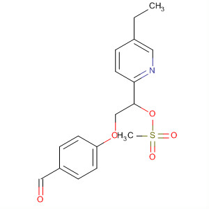 Benzaldehyde, 4-[2-(5-ethyl-2-pyridinyl)-2-[(methylsulfonyl)oxy]ethoxy]-