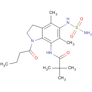 Propanamide,N-[5-[(aminosulfonyl)amino]-2,3-dihydro-4,6-dimethyl-1-(1-oxobutyl)-1H-indol-7-yl]-2,2-dimethyl-