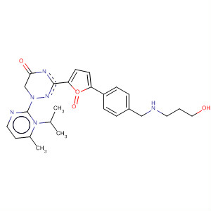 Pyrimido[5,4-e]-1,2,4-triazine-5,7(1H,6H)-dione,3-[5-[4-[[(2-hydroxyethyl)methylamino]methyl]phenyl]-2-furanyl]-6-methyl-1-(1-methylethyl)-