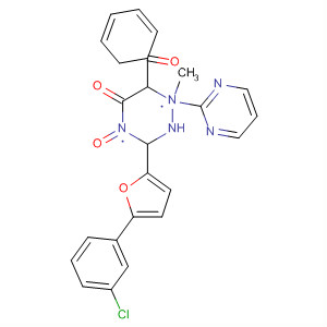 Pyrimido[5,4-e]-1,2,4-triazine-5,7(1H,6H)-dione,3-[5-(3-chlorophenyl)-2-furanyl]-1-methyl-6-phenyl-, 4-oxide