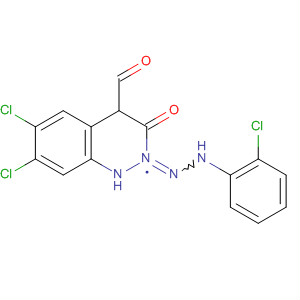 2-Quinoxalinecarboxaldehyde, 6,7-dichloro-3,4-dihydro-3-oxo-,2-[(2-chlorophenyl)hydrazone]