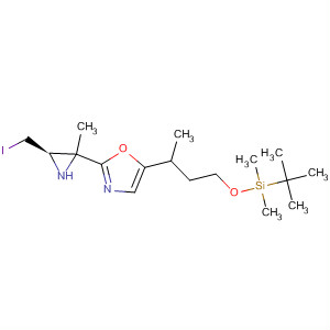 Oxazole,5-[3-[[(1,1-dimethylethyl)dimethylsilyl]oxy]-1-methylpropyl]-2-[(2S,3R)-3-(iodomethyl)-1-methyl-2-aziridinyl]-